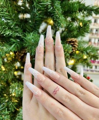 Snow flakes with ombré