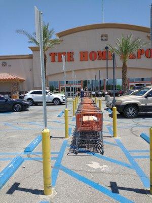 Shopping carts blocking Handicap accessibility