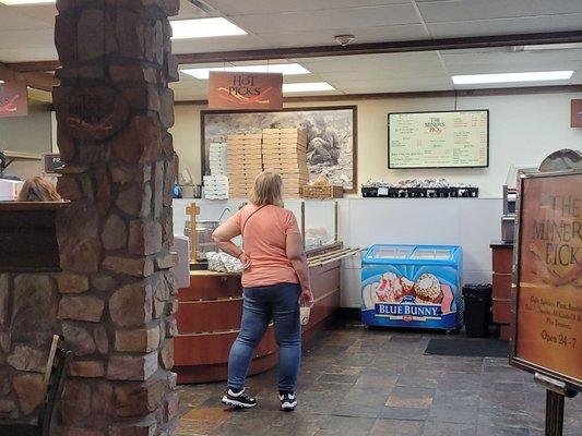 Inside cafeteria