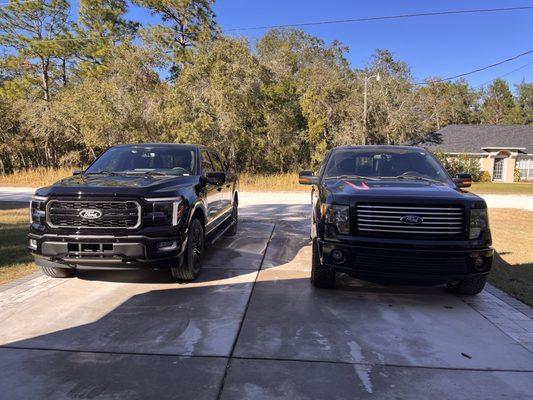 2024 Ford F150 Lariat & 2011 Ford F150 Harley-Davidson