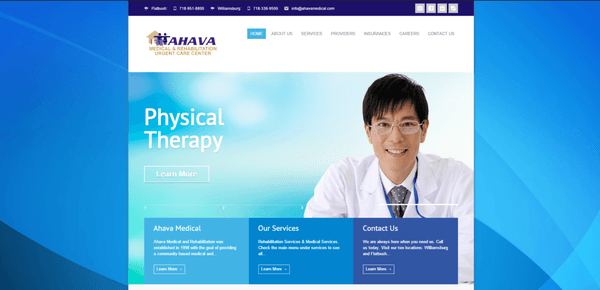 Hospital website 

see more: www.fusingmarketing.com