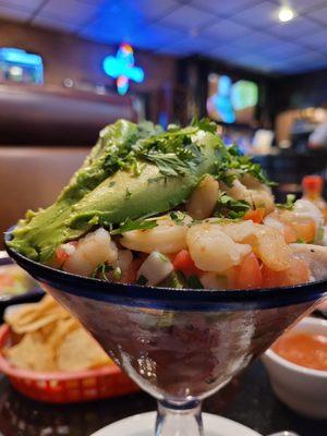 Amy's Ceviche Lots of shrimp and fish