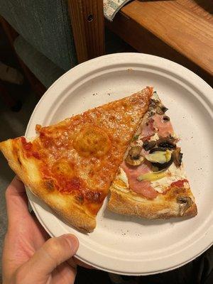 Vaccaro's Special Pizza vs Regular Pizza Slice