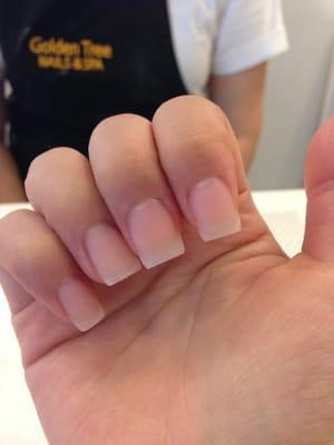 Very natural uv gel extensions!