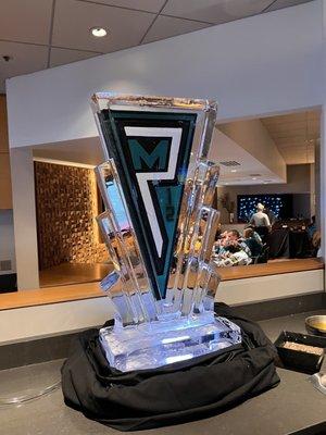 Cool ice sculpture