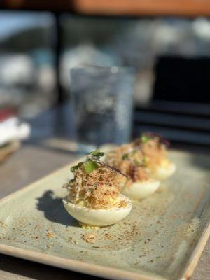 Crab Deviled Eggs***