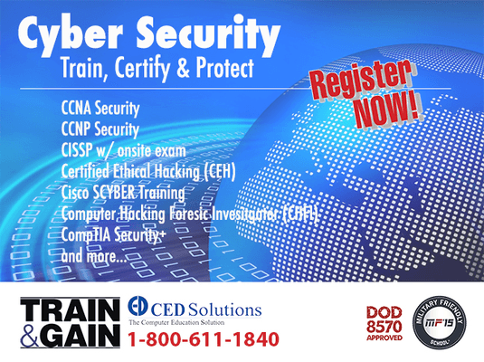 CED Solutions leads in Cyber Security Training with an entire suite of courses!