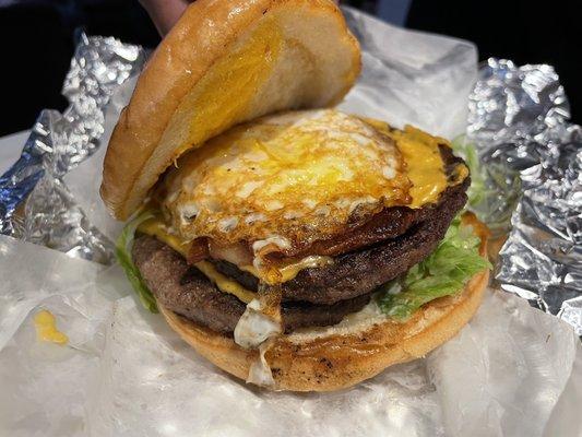 Double Breakfast Cheeseburger