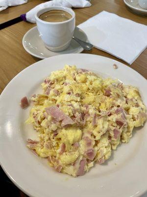 Two Eggs, Ham, Cheese And Toast Espresso