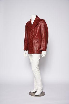 Men's cordovan leather jacket circa 1970