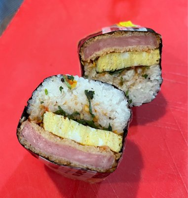 Thai spicy spam & egg musubi