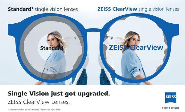 ClearView is standard single vision.