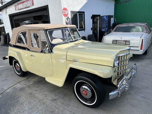 1950 Willys Jeepster new top.