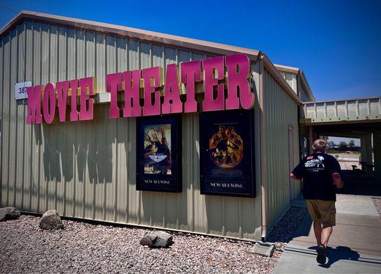 The Fallon Desert Moon Theater was playing Top Gun Maverick. All movies are free, but you have to be able to get on base.