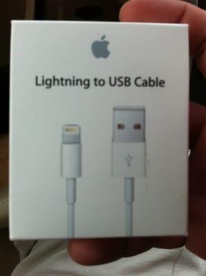 Lighting cable finally in stock.