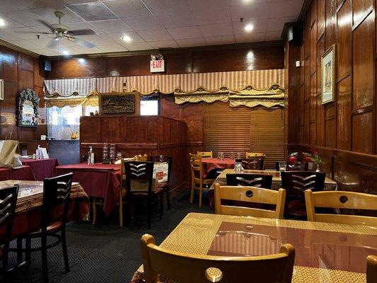 View of the dining area.