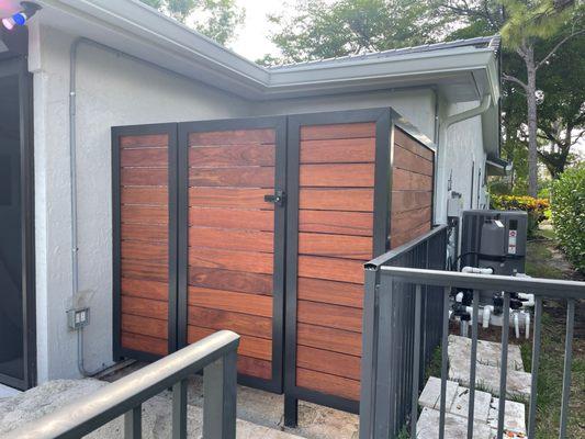 Custom Aluminum fence  fabricated in house