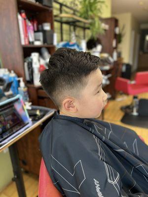 Kids haircut with styling Instagram: @hairbytffnyzheng