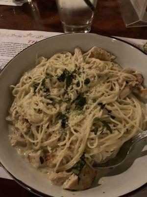 Delicious!
 Chicken Alfredo 4 cheese!