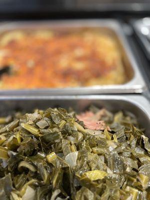 Mac & Cheese ,Collard Greens w/Smoked Turkey