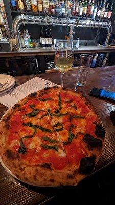 Margherita Pizza ,cider