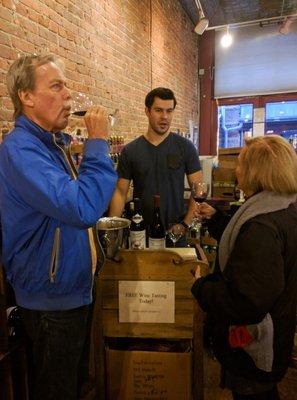 Free wine-tasting on Fridays!