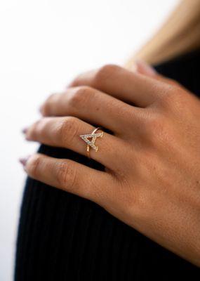 14k 'True you' Stone ring