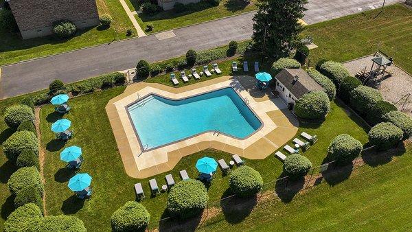 Aerial View of the Pool