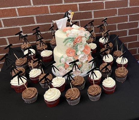 The cupcakes were sweet. They also allowed us to celebrate our love of astronomy with little telescope decorations.