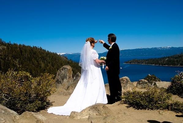 Tahoe Lakefront Weddings Off-Site Location. Emerald Bay! South Lake Tahoe, CA.