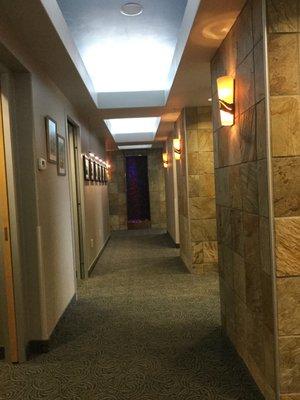 The hall way to the exam rooms at Pacific Pediatric Dentistry.