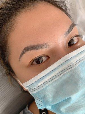 Fully healed brows