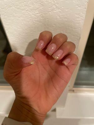 These are my nails after my appointment!!