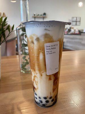 Iced Dirty Boba