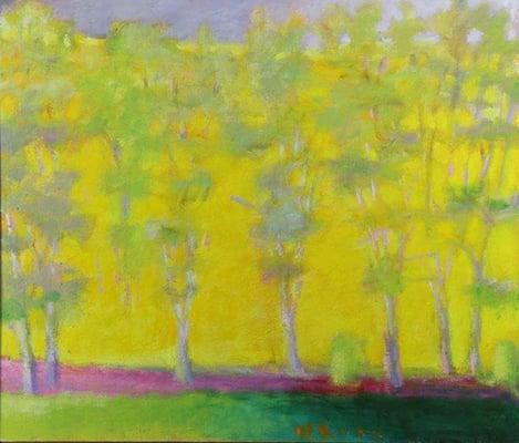 Wolf Kahn (German American,1927) Trees in Spring