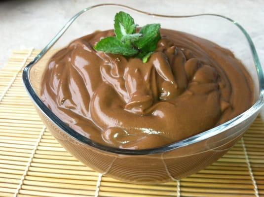 Healthy chocolate pudding