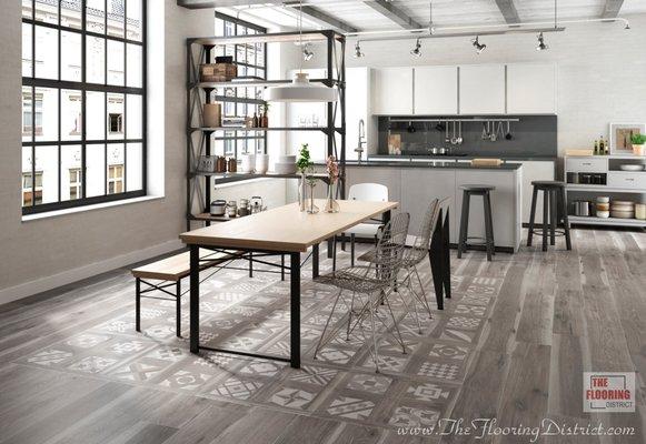 Selandia Fumo 8"x48" Wood Porcelain Tile | The Flooring District 7709 Anderson Rd, Tampa, Fl 33634 | Call Us 813-515-5900