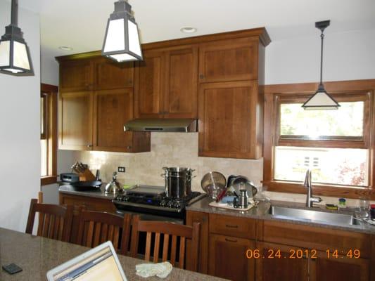 Photo of our new kitchen in our 100 year old house.  We love it!!