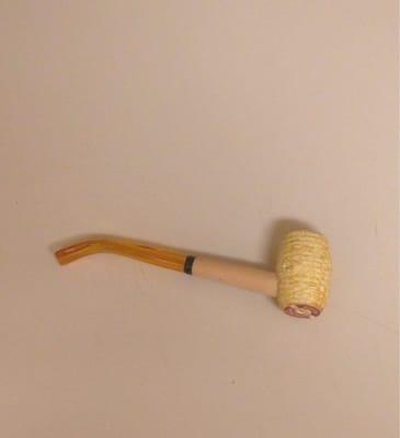 Corn cob pipe; a bit overpriced at 15.99, but I got it anyways