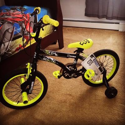 My sons first bike purchased at Original Bike Shop