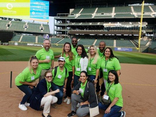 Salal employees celebrating at the top 100 Best Places to Work in Washington event.