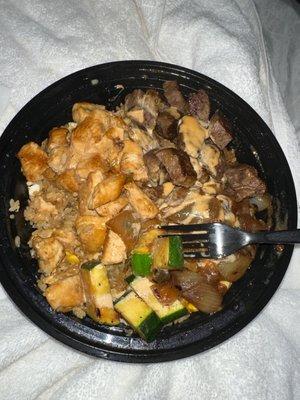 Steak and Chicken Combination