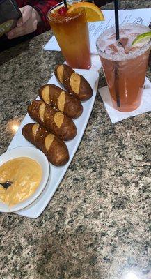 Pretzels with beer cheese