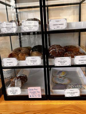 Only one of the pastry cases filled with amazing offerings