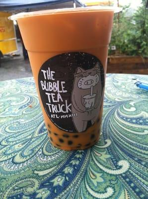 Thai tea milk tea ($4)