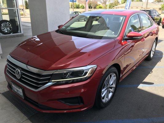 My new Red Passat... Thanks Marcus & David at Garden Grove VW