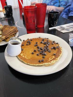 Chocolate chip pancakes