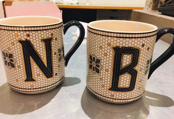 20% off sale on monogram mugs as of 3/18/19.