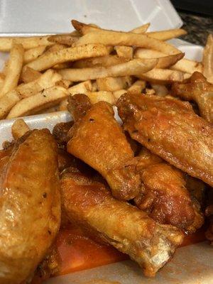 Wings and fries