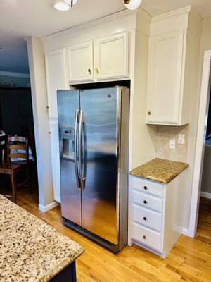 Beautiful work painting cabinets